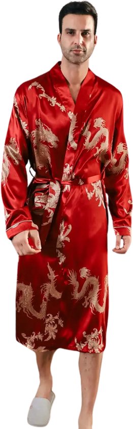 Badjas en satin Livano Homme - Kimono - Robe de chambre - Satin - Robe