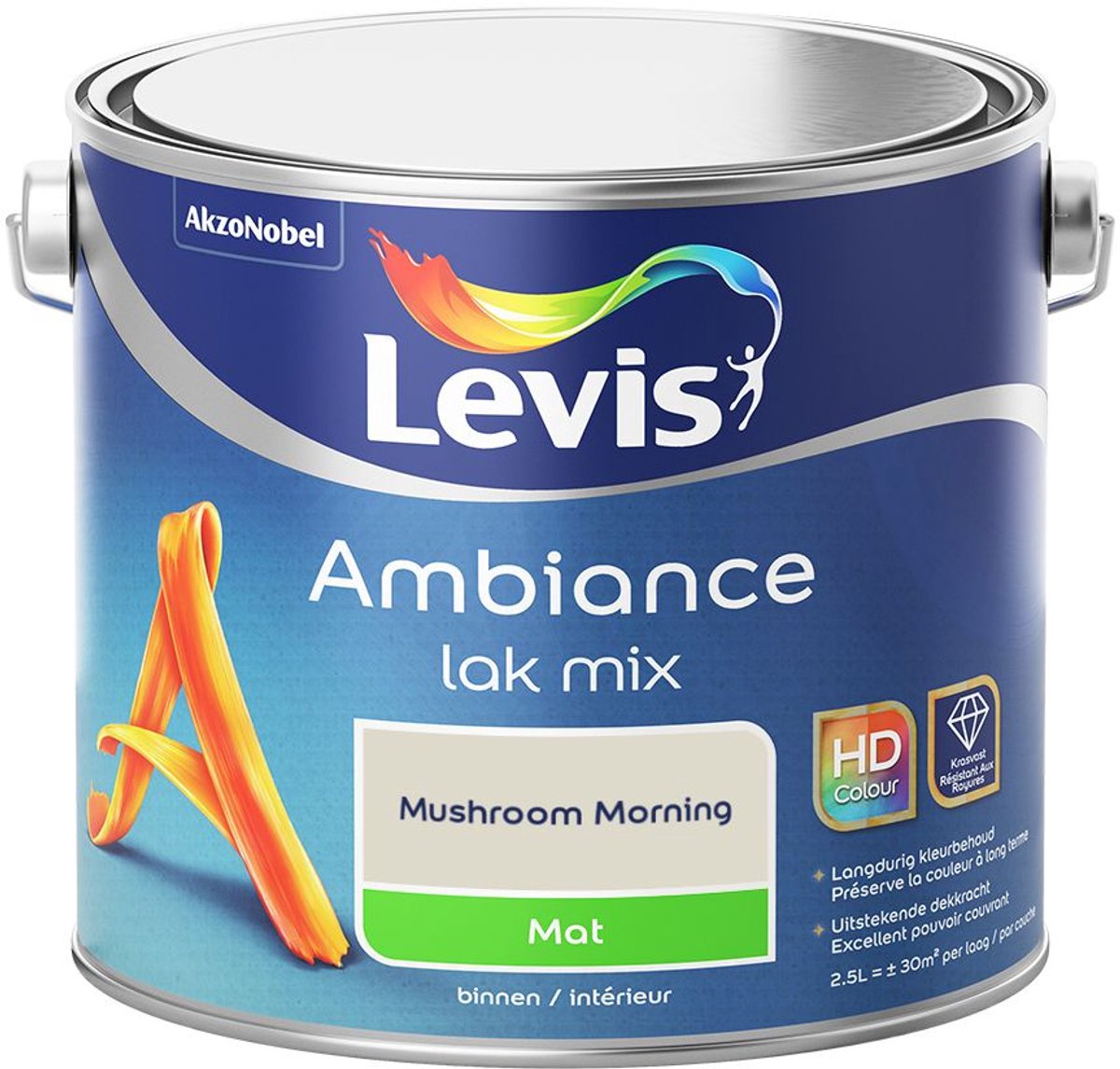 Levis - Ambiance Lak Mat Mix - Mushroom Morning - Mengverf - 2,5 L