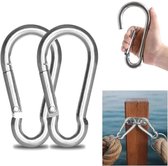 Mousquetons Pour Hamac Camping 8 Pièces Mousqueton Noir, Mousqueton INOX Mousqueton D-Lock Avec Crochets Fixation Usage Général Mousquetons Pour Hamac Camping 8 Pièces Mousqueton Noir, Mousqueton INOX Mousqueton D-Lock Avec Crochets Fixation Usage Général