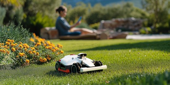 Mammotion Luba 2 AWD 5000 X - Robotmaaier - draadloos - GPS - Model 2025 - geen draad - Wifi en app bediening - Vision + RTK - 4 wiel aandrijving van MAM — afbeelding 3