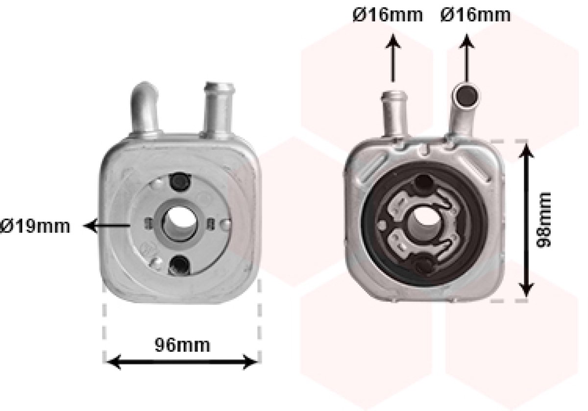 Van Wezel - OLIEKOELER VOOR AUDI A4 B6 2000-2004 059117021B