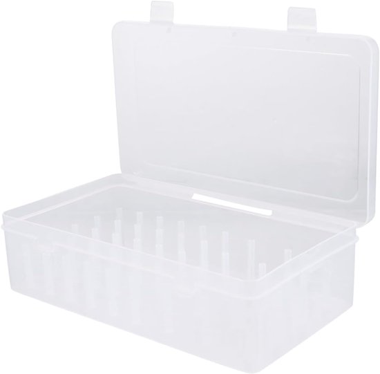 Foto: Naaigaren opbergbox 42 spoelen opbergdoos naaimachine garen naaigaren naaisetje naaimand diy organizer naai spullen transparant kunststof 23 7 13 7 6 6 cm
