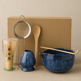 Witte Matcha Set – 5-delige Japanse Theeset met Chawan & Chasen