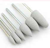 WiseGoods Nagelfrees Opzetstukken - Bitjes - Manicure - Pedicure - 6 Opzetstukjes - Nagelvijl Gereedschap - Nagelverzorging