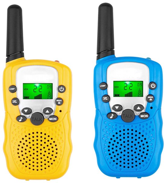 Talkie-walkie 2 pièces - Pour Enfants et Adultes - Portée 5 km - Radio bidirectionnelle - Talkie-walkie