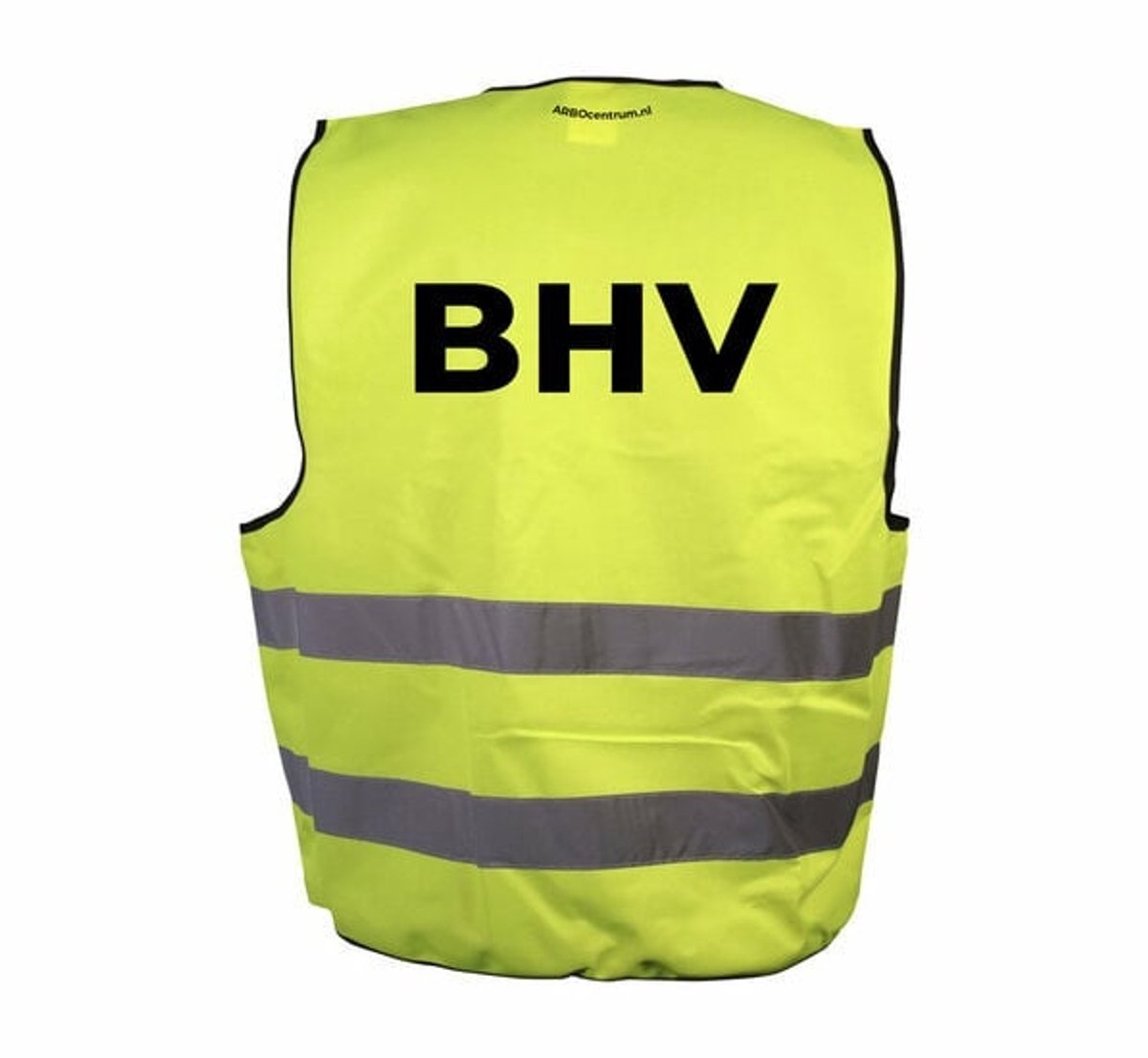 BHV hesje geel met lichtreflectiebanden