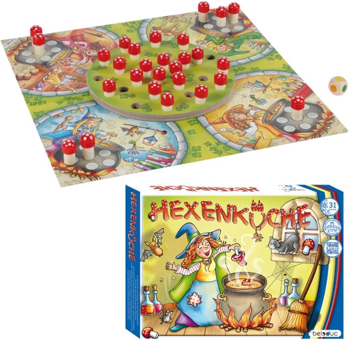 Beleduc Kinderspel Heksenkeuken Junior Hout/karton | Games | bol.com