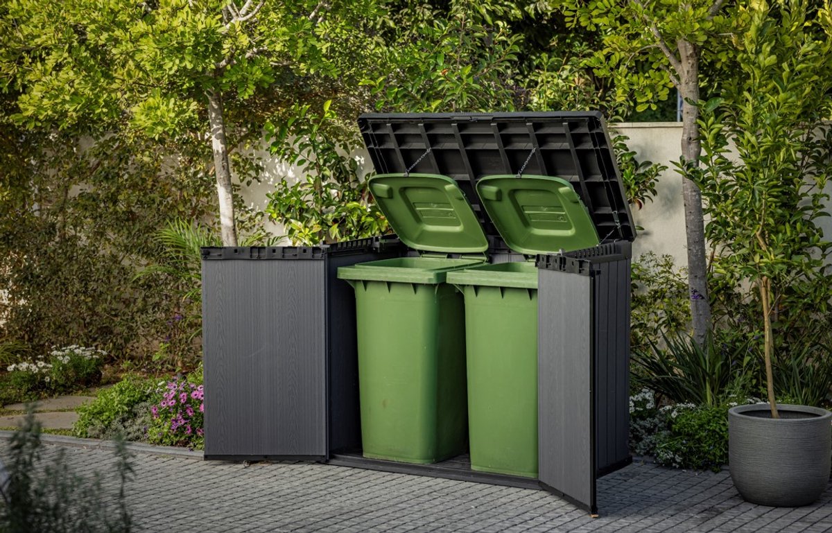 Keter Store It Out Darwin Coffre de rangement - 1100L - 141x82x117,5 cm - Gris