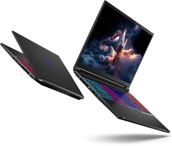 Acer Nitro 16S AI AN16S-61-R8J8 Copilot+ PC AMD Ryzen AI 7 350 Laptop 40,6 cm (16") WQXGA 16 GB DDR5-SDRAM 1 TB SSD NVIDIA GeForce RTX 5070 Wi-Fi 6E (802.11ax) Windows 11 Home Zwart - Acer - Hoofdafbeelding