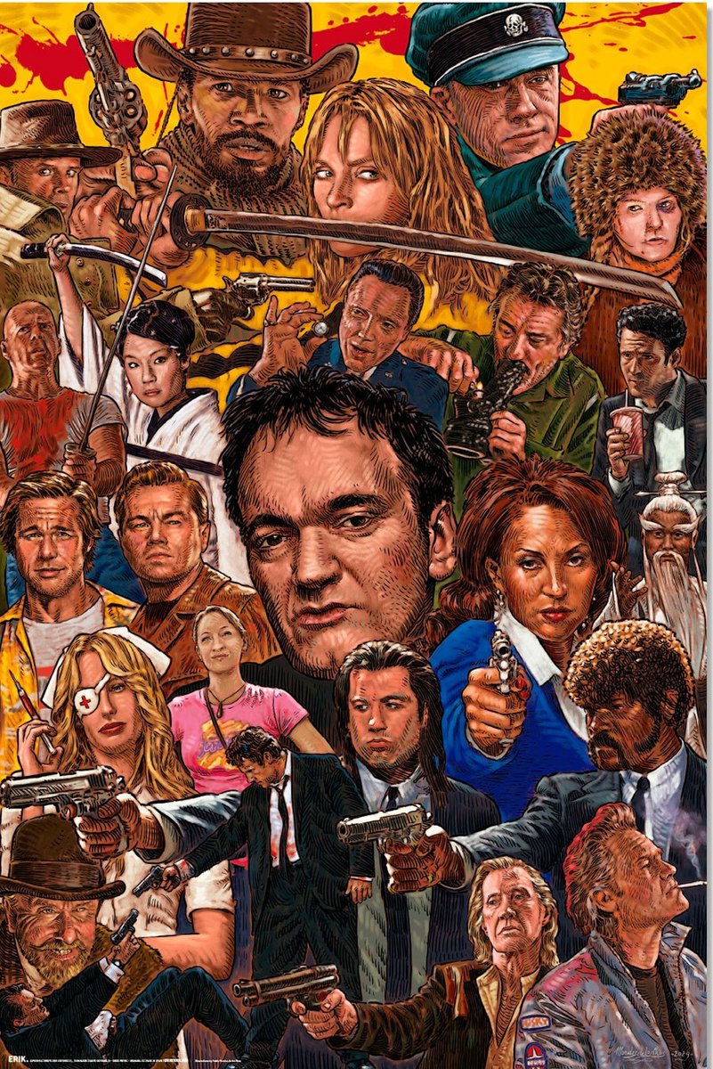 Grupo Erik Pulp Fiction poster - Tarantino - Reservoir Dogs - Django Unchained - Kill Bill - 61 x 91.5 cm multi
