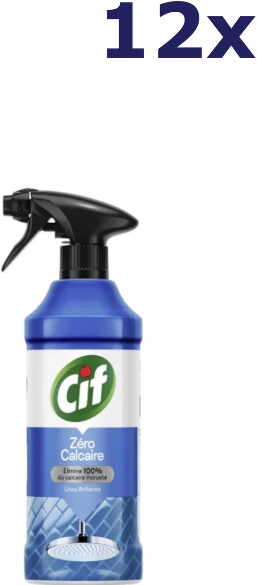 12x Cif anti-kalk spray ultra brillance 435ml