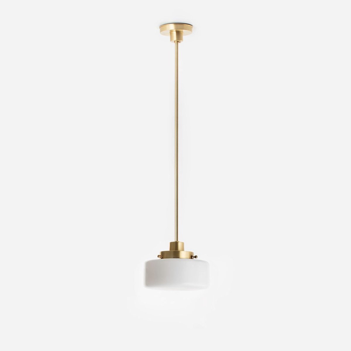 Hanglamp Low Cilinder Ø 20 20's Messing - Art Deco Trade