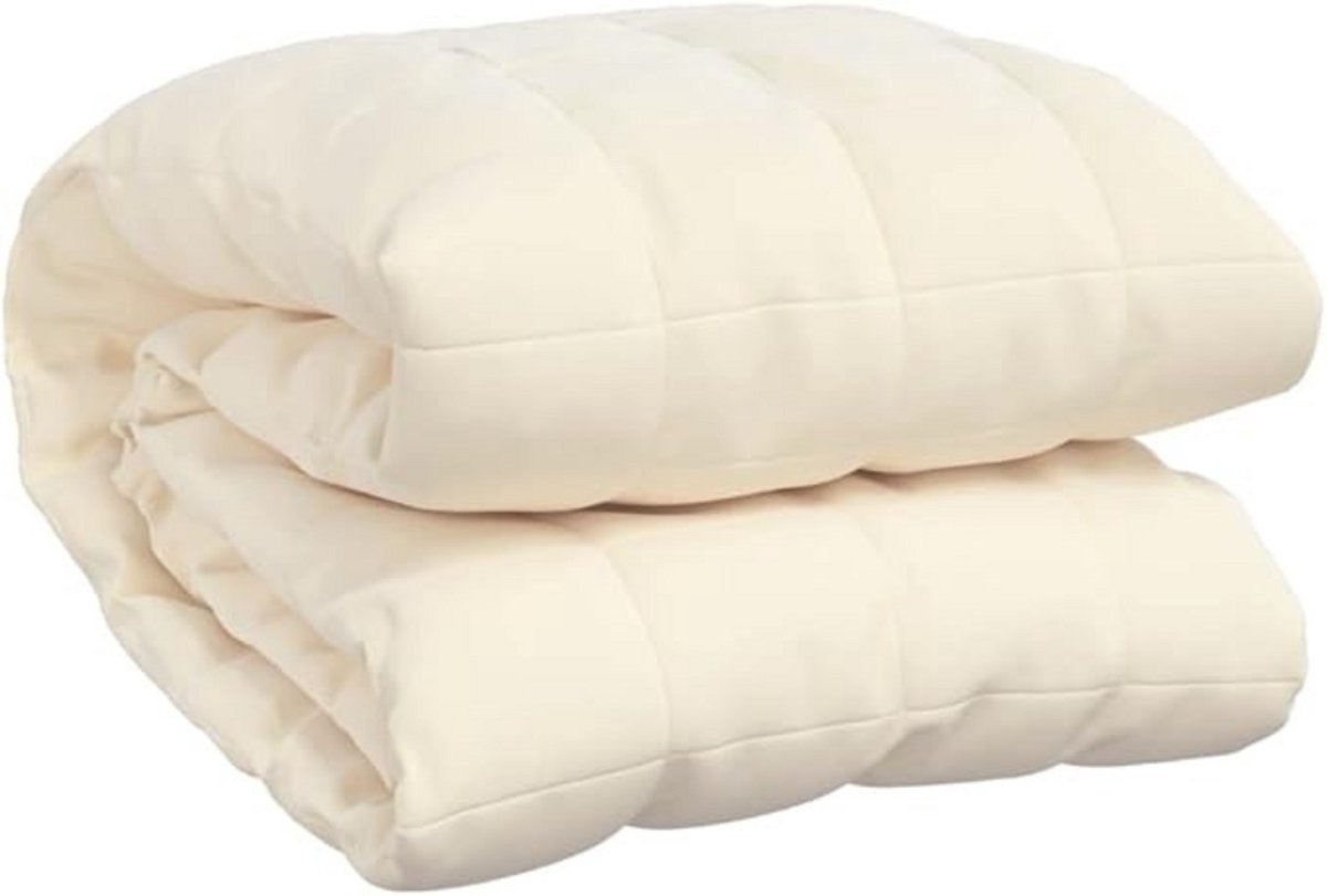 GTB® Dekbed 200x200 - Dekbedovertrek 200x200 Tweepersoons - Zomerdekbed - Crème - 200cm x 200cm x 10cm