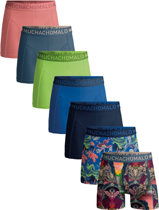Muchachomalo Boxers Homme - Lot de 7 - Taille M - 95% Katoen - Sous-vêtements Homme