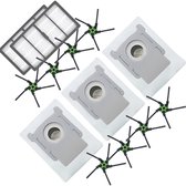 2x Filter, 3x Stofzuigerzakken, 8x zijborstels accessoires / onderdelen set geschikt voor iRobot Roomba s9+