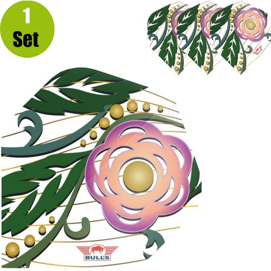Bull's Powerflite S100 Flora Camil Std. - Dart Flights van Bull's — afbeelding 2