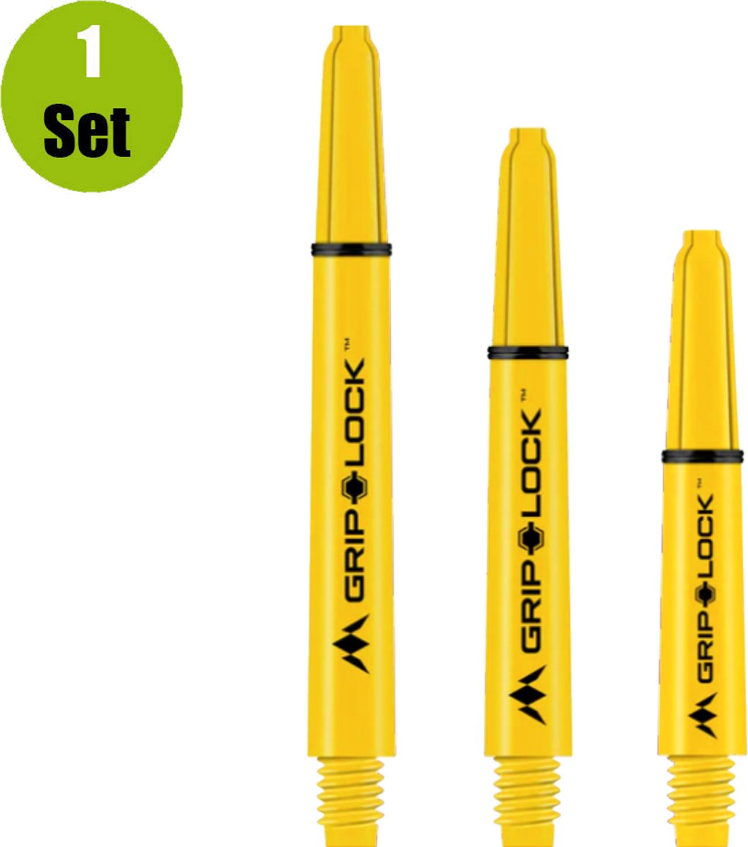 Mission Griplock Shaft Yellow - Dart Shafts Inbetween