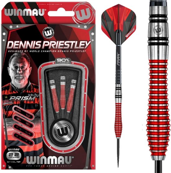 Winmau Dennis Priestley 90% Special Edition - Dartpijlen - 22 Gram van Winmau — afbeelding 5
