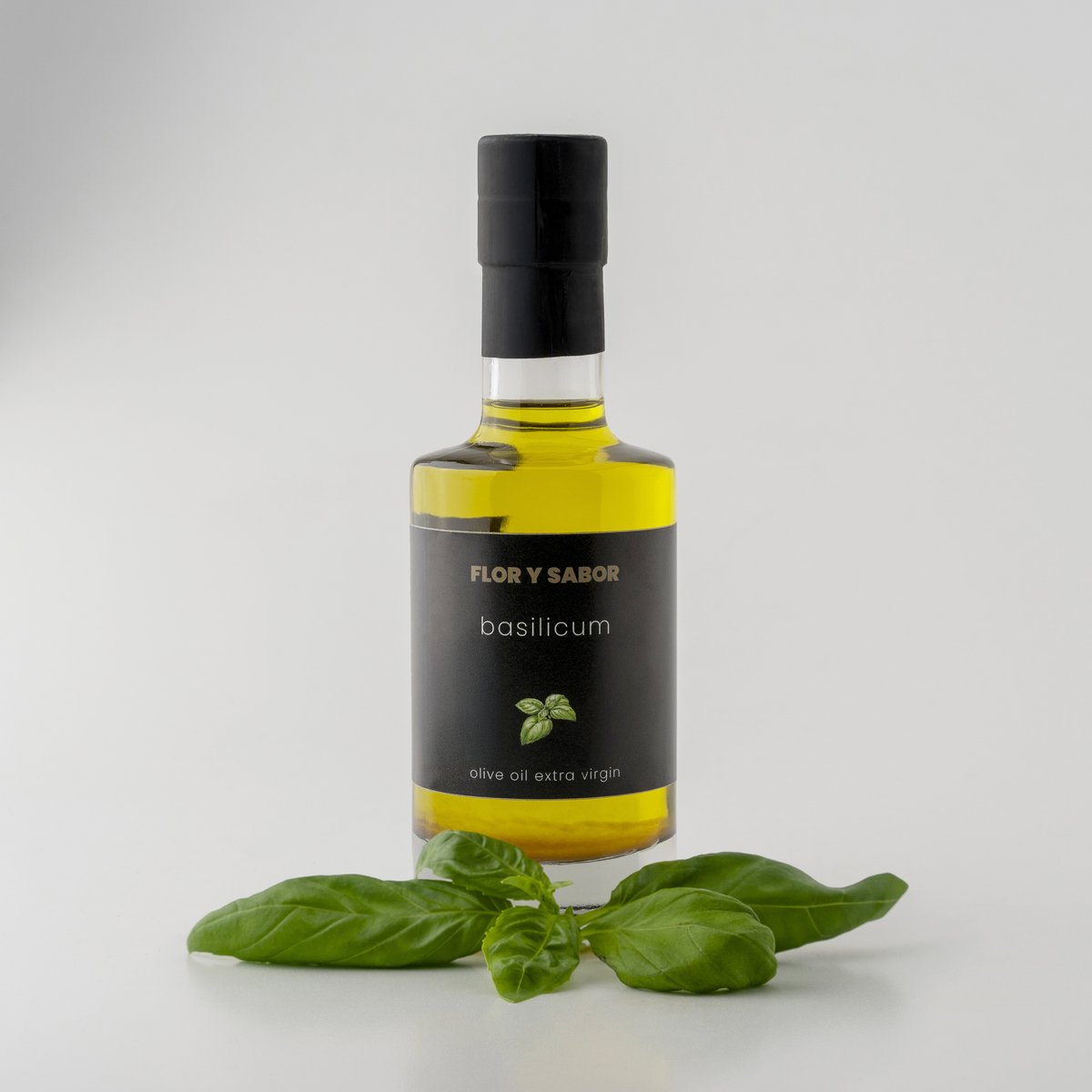 Flor y Sabor extra virgin olijfolie 'basilicum' - 200ml fles