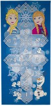 Disney Frozen 77 Hinkelspel - Speelkleed 95x133 cm - Blauw - Vloerkleed - Speeltapijt