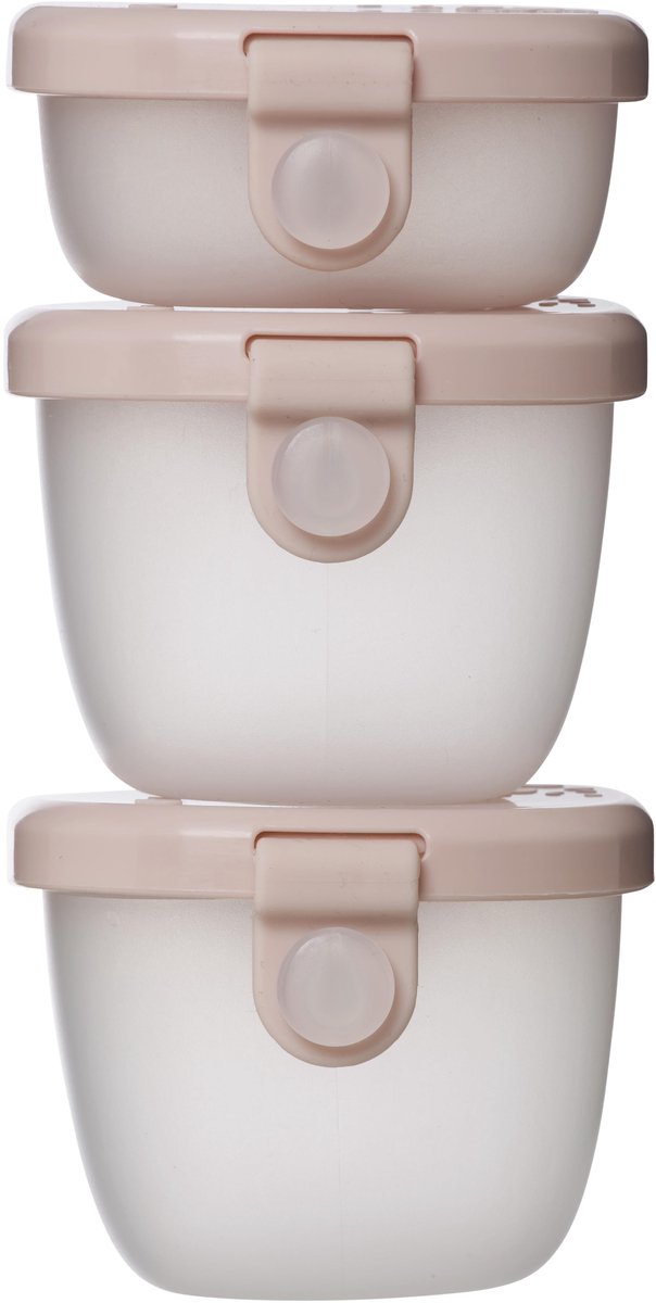 b.box Snackbakjes (3-pack): Snackbakjes voor bentoboxen en lunchboxen. Lekvrije snackbakjes voor kinderen, 118 ml en 57 ml. Vaatwasser- en magnetronbestendig.