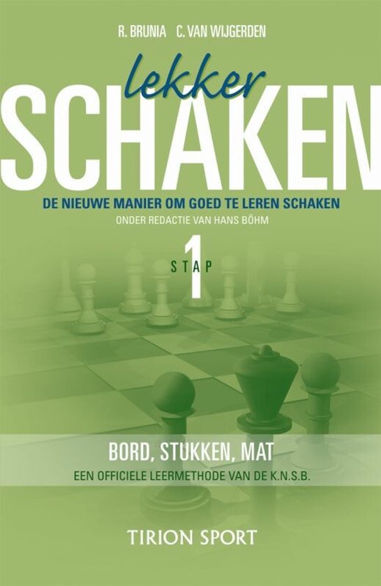 Lekker schaken / Stap 1 bord/stukken/mat - cover