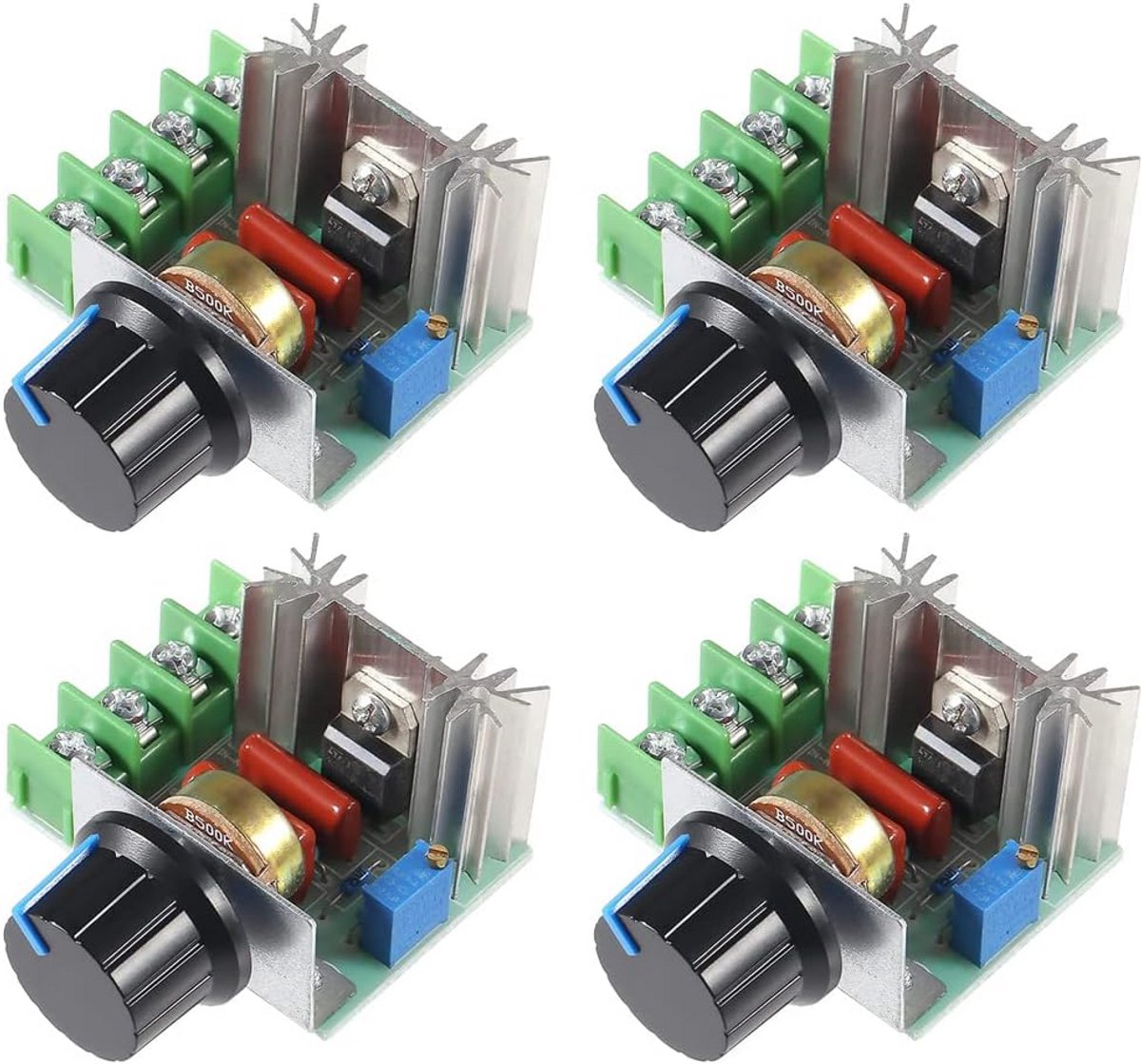 4 Stuks Universele AC Motor Snelheidsregelaar Dimmer 2000W 25A