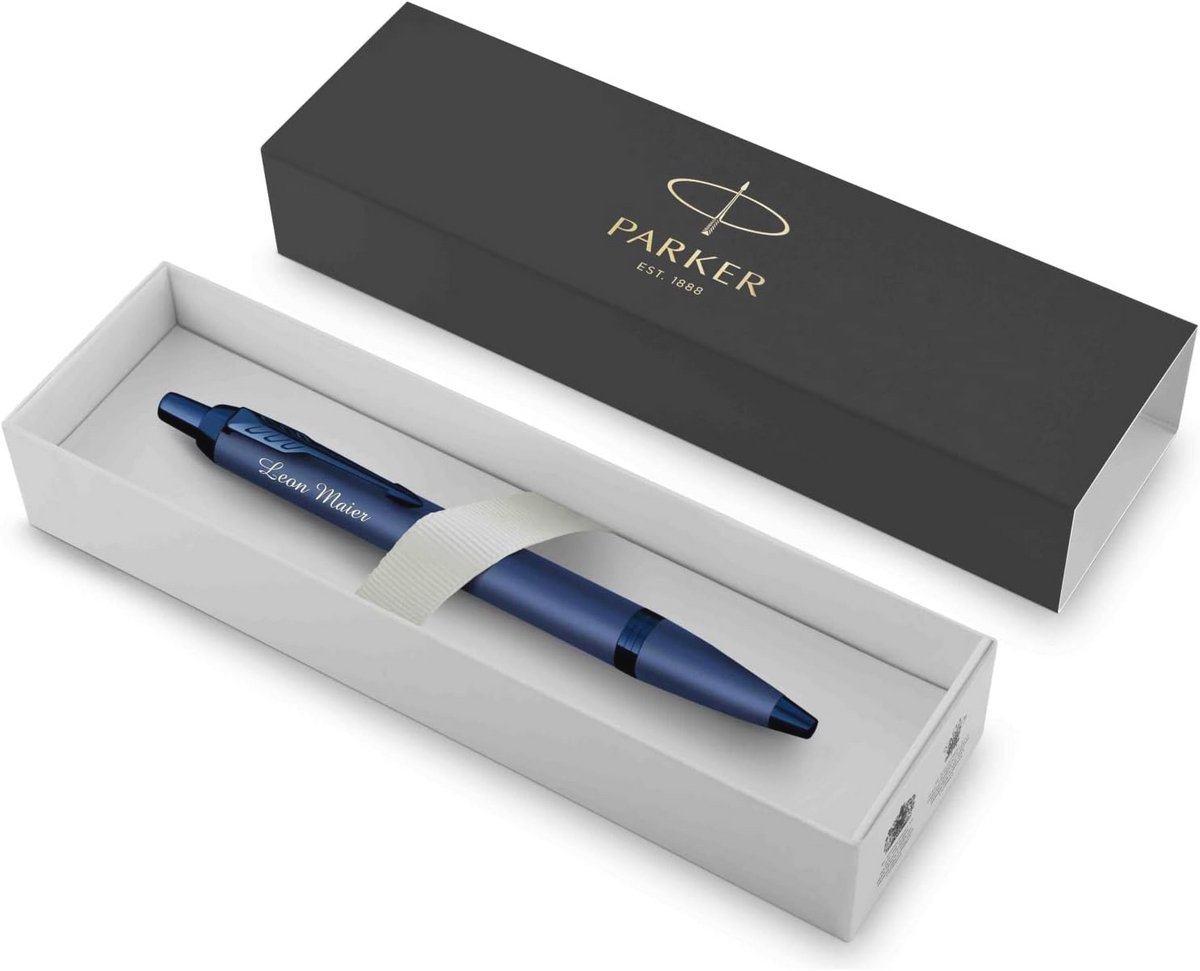 Monochrome balpen met gravure - premium pen voor jubileum, verjaardag en gepersonaliseerde cadeaus