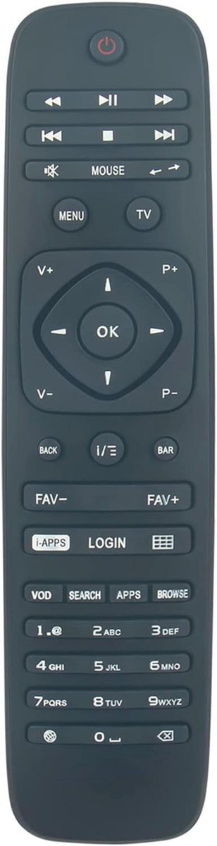 Vervangende Afstandsbediening voor IPTV Box - Compatibel met RC2964506/01B