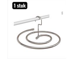 1 stuk - Kledingrek - Spiraal Droogrek voor Dekbedden en Lakens - Draaiende Buiten Droogrek met Zware Capaciteit - Ruimtebesparend Balkon Ophangsysteem - Zilver