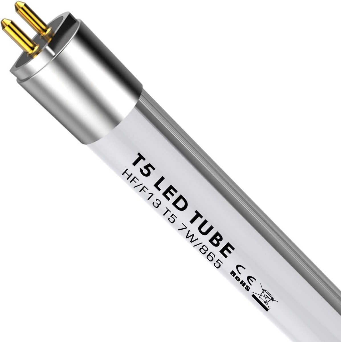 LED T5 buis 7W - 6500K Daglicht, 910lm, zonder bedrading, G5 aansluiting, 140 graden