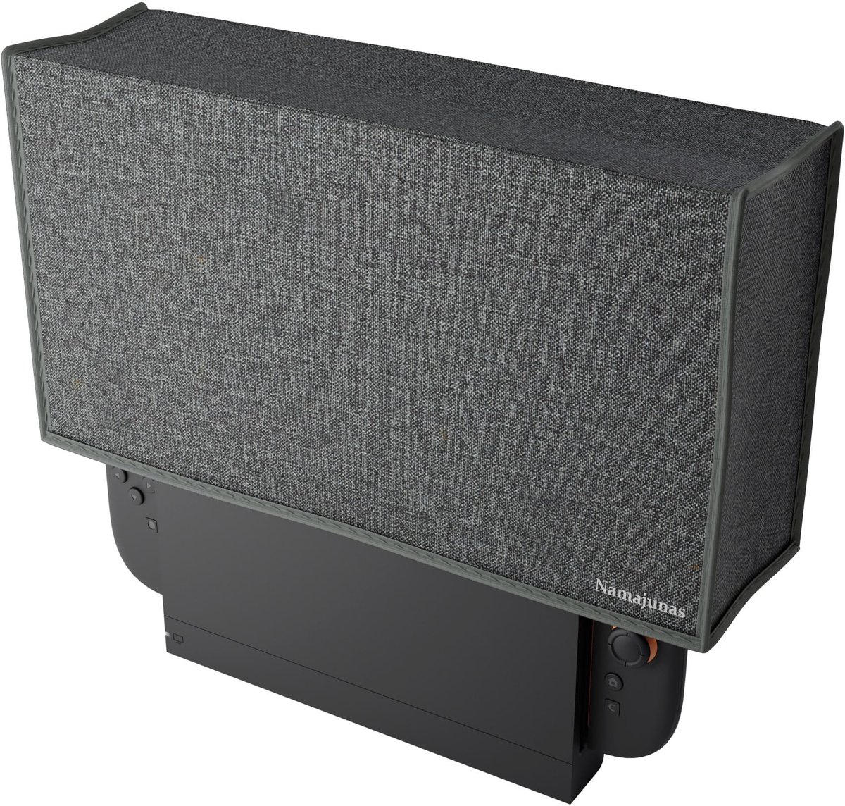 Namajunas - Stofhoes geschikt voor Nintendo Switch 2/OLED - Case - Beschermhoes geschikt voor Nintendo Switch 2-console en laadstation - Accessoires - Krasvast hoesje, waterdicht - Grau