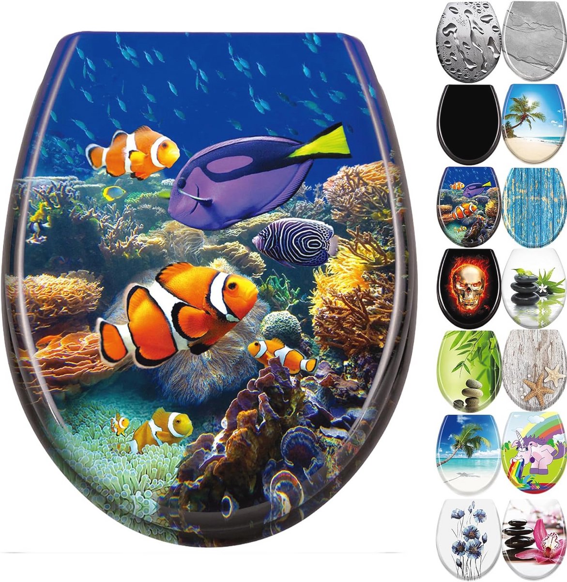 Ovaal Toiletdeksel met Softclose en Antibacteriële Eigenschappen
