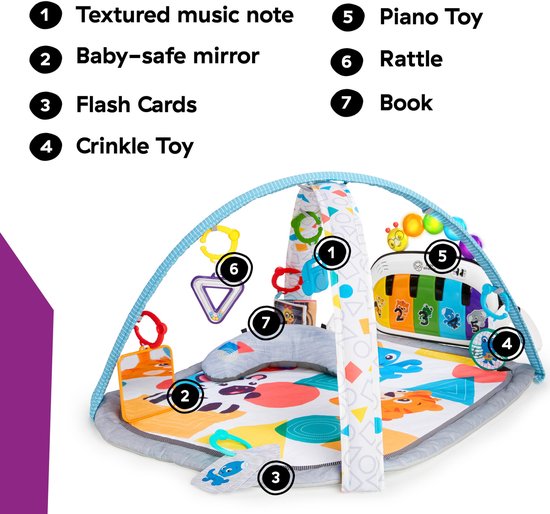 Baby discovery gym 4-in-1 kickin' tunes - Baby Einstein - vanaf 0 maanden — afbeelding 2