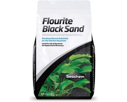 Zwart zand substraat voor een natuurlijk aquarium, 3.5 kg