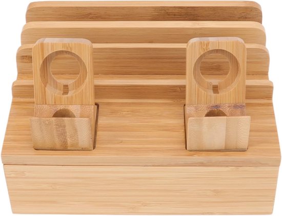 Jenngaoo Oplaadstation van hout, organizer voor het opladen