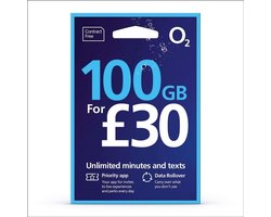 100 GB Data SIM met onbeperkt bellen en sms'en