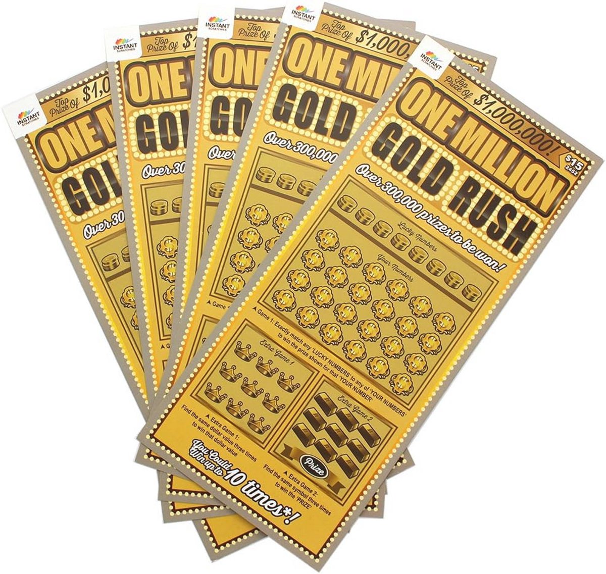 Gelukkige Aankondiging Kaarten 5PK | Scratch Off Loterij Tickets voor Zwangerschap Aankondiging