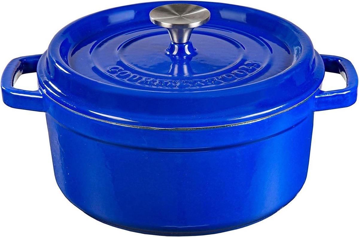 Gietijzeren Cocotte Geëmailleerd 24 cm - Ideaal voor Stoofschotels