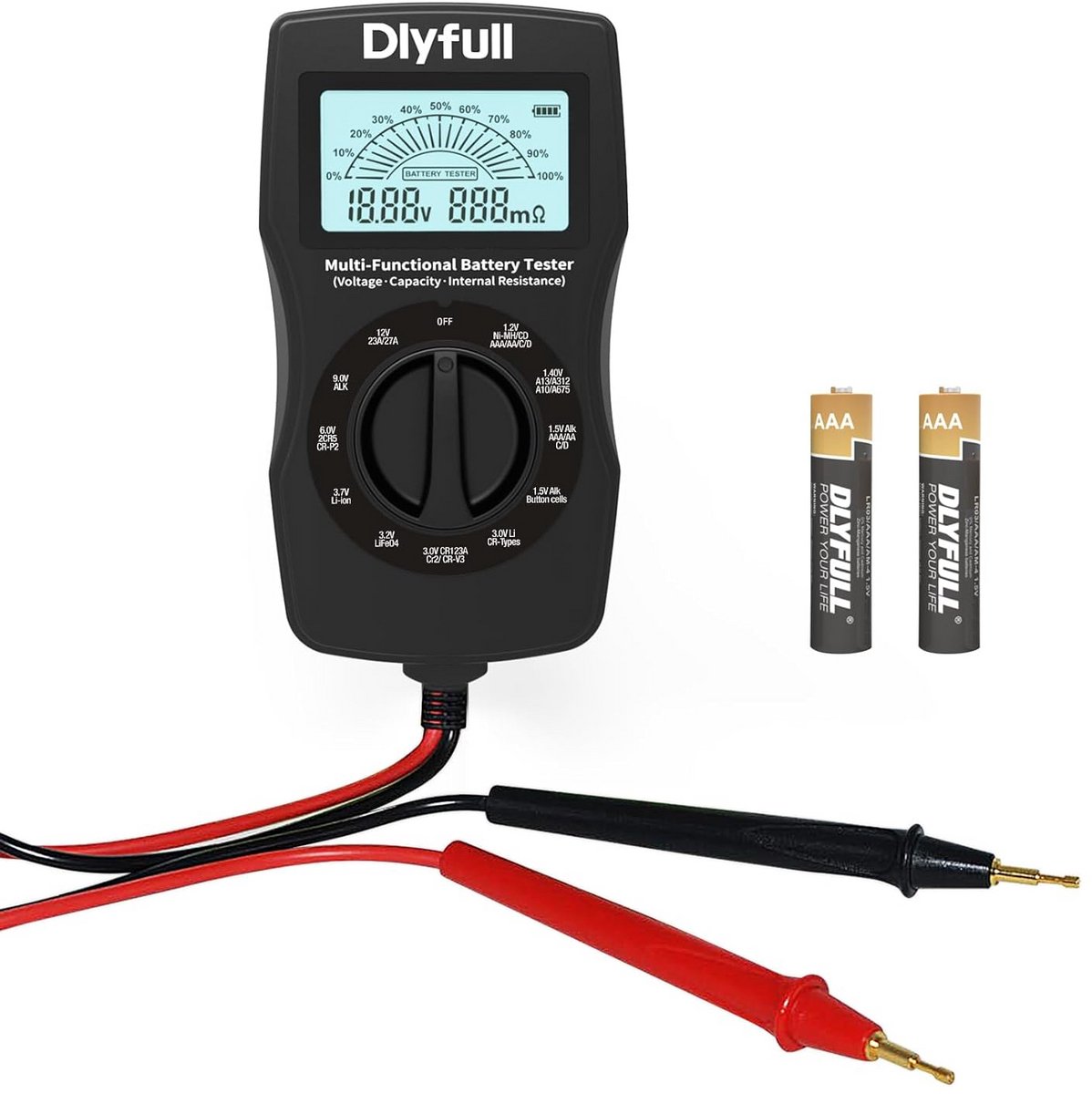 Universele Batterij Tester met LCD Display voor Verschillende Batterijtypes
