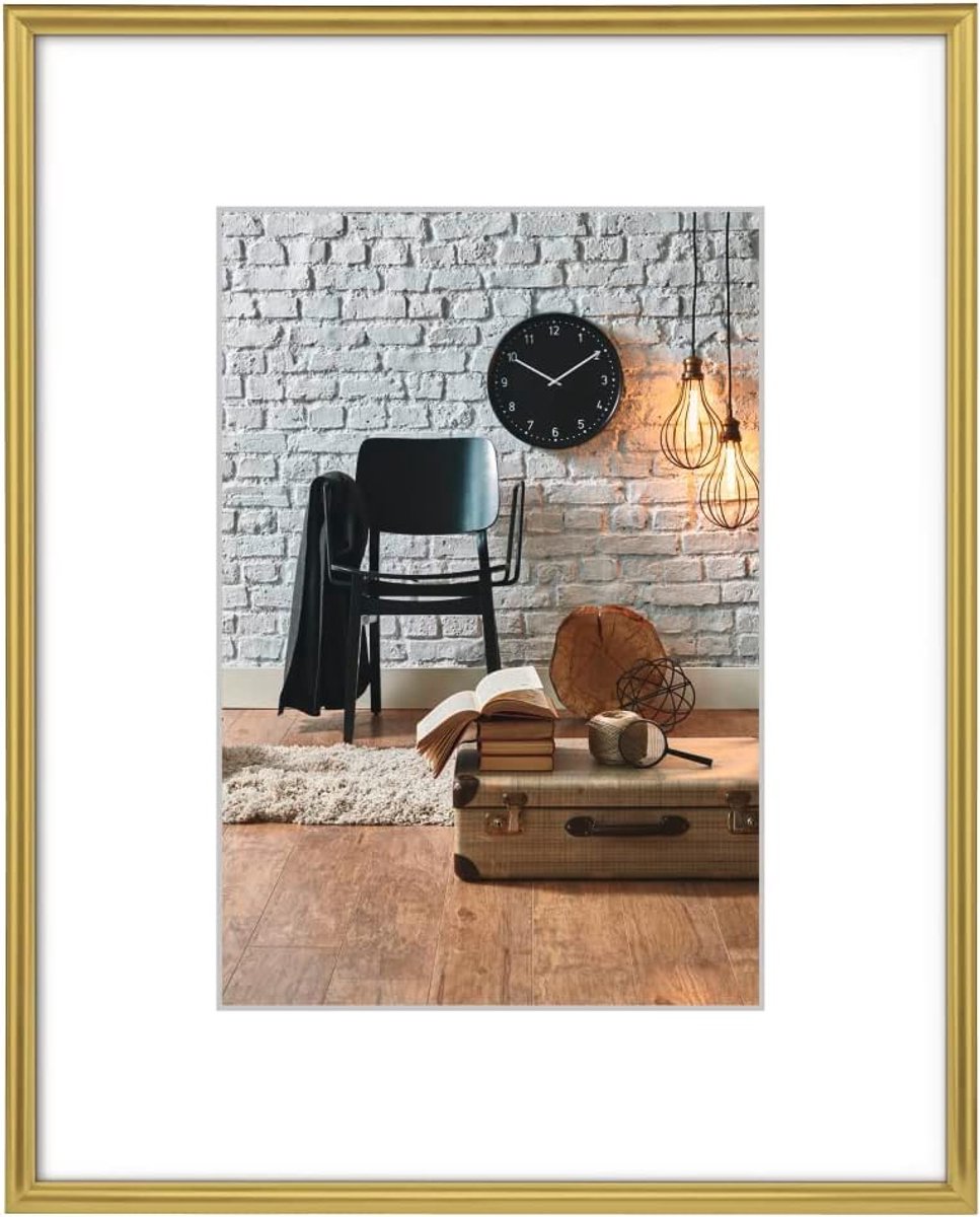 Famanu Gouden fotolijst Sevilla 30x40 cm met passe-partout 20x27 cm