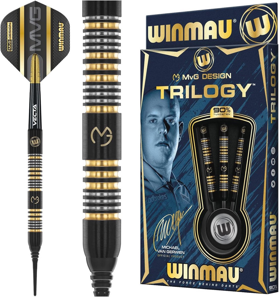 Professionele Softip Tungsten Darts Set met Flights en Stems - 23.3g