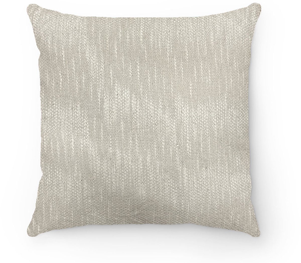 by Mooss - Sierkussen - Katoen - Slubstructuur - Franjes - Light - Beige - 45x45 cm - Hip - Trendy - Accesoires - Decoratie