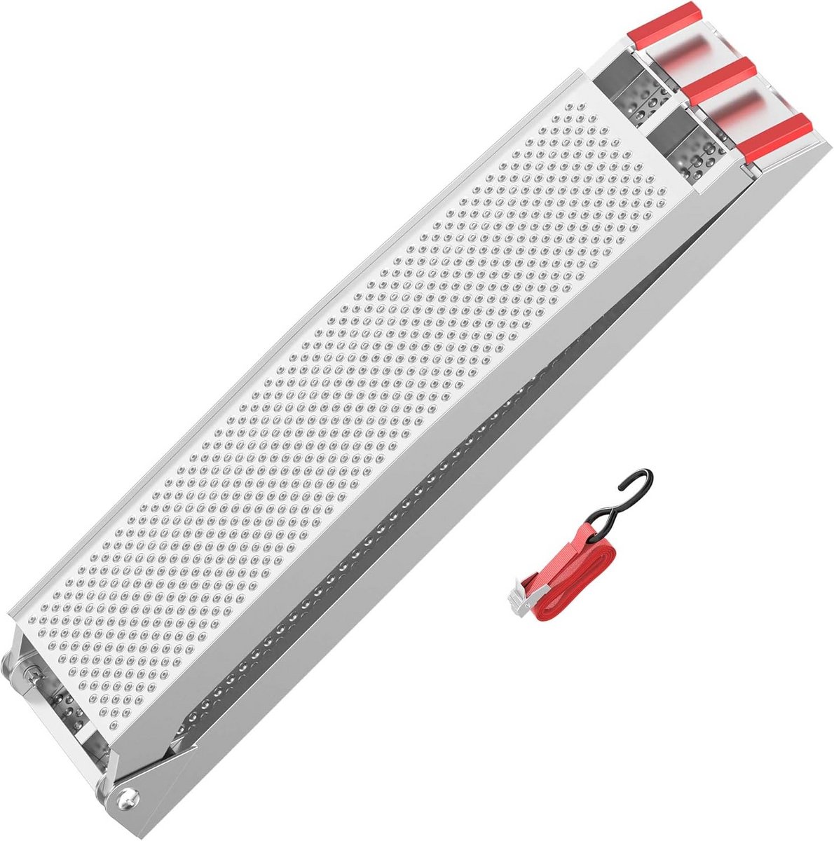 Vouwbare aluminium oprijplaat – 215 cm, 340 kg – motor oprijplaat
