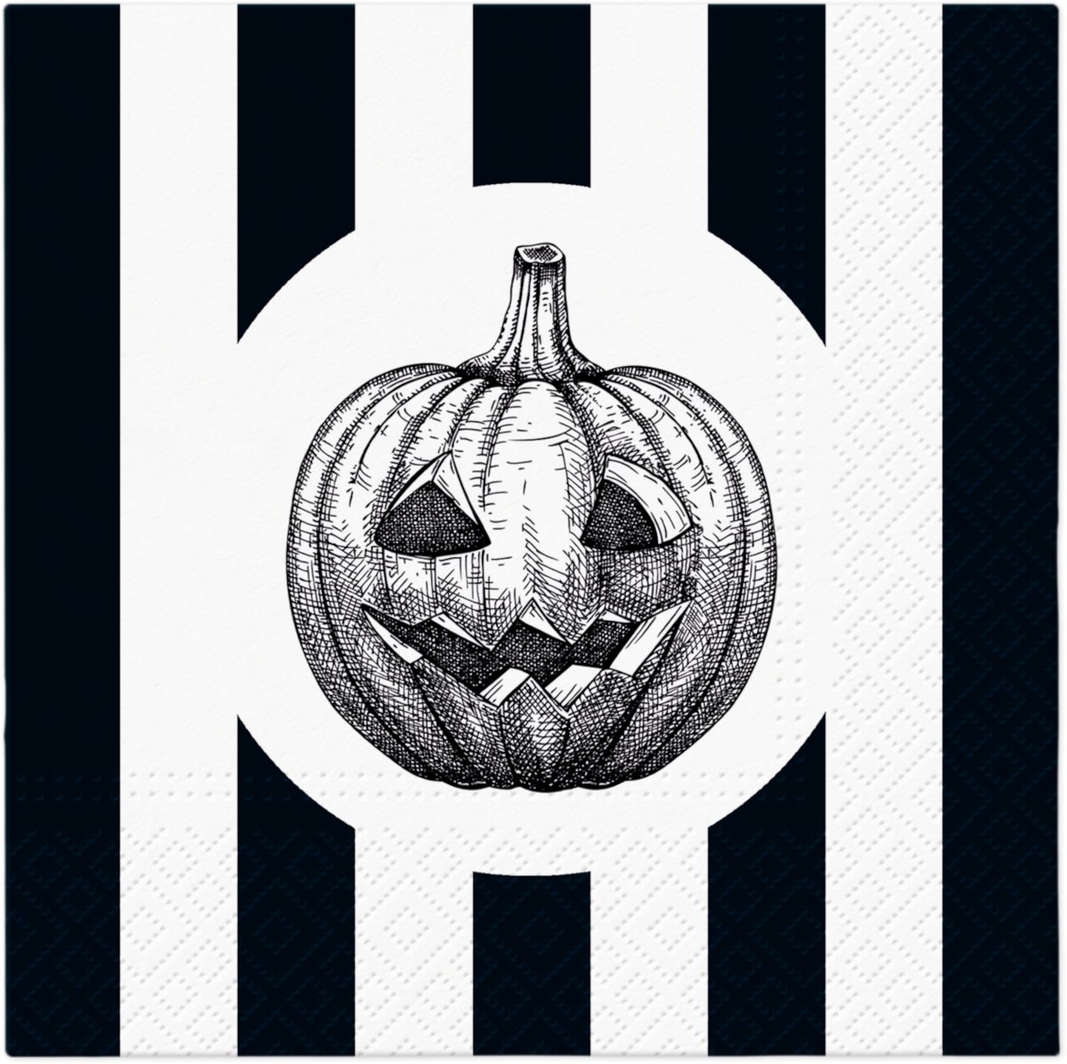 PAW Lunch servetten - Striped pumpkin