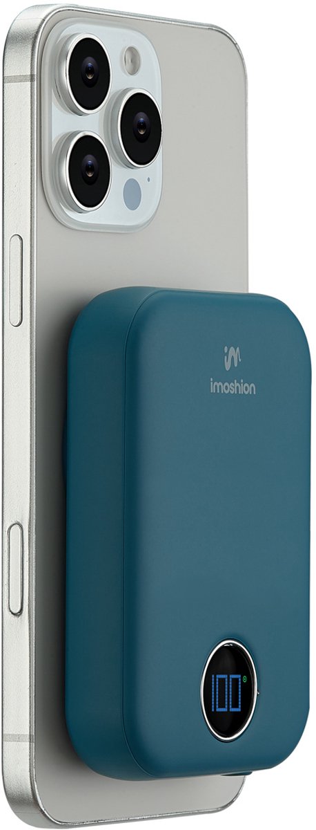 imoshion Draadloze Powerbank 10000 mAh Donkerblauw 22.5W