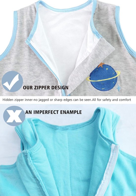 Warm Wandel Slaapzak voor Kinderen van 1-4 Jaar - Draagbare Dekens Pyjama Tog1.5 van Merkloos — afbeelding 4