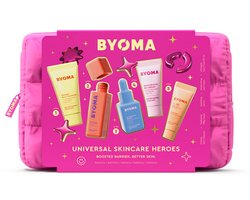BYOMA Universal Skincare Heroes – 5-delige Reisset – Complete Huidverzorgingsroutine (Cleanser, Toner, Serum, Crème & SPF 50)