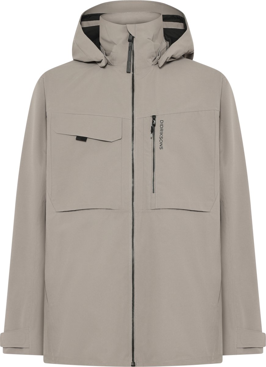 Didriksons ASTON USX JKT 5 Unisex Outdoorjas Ash Bruin