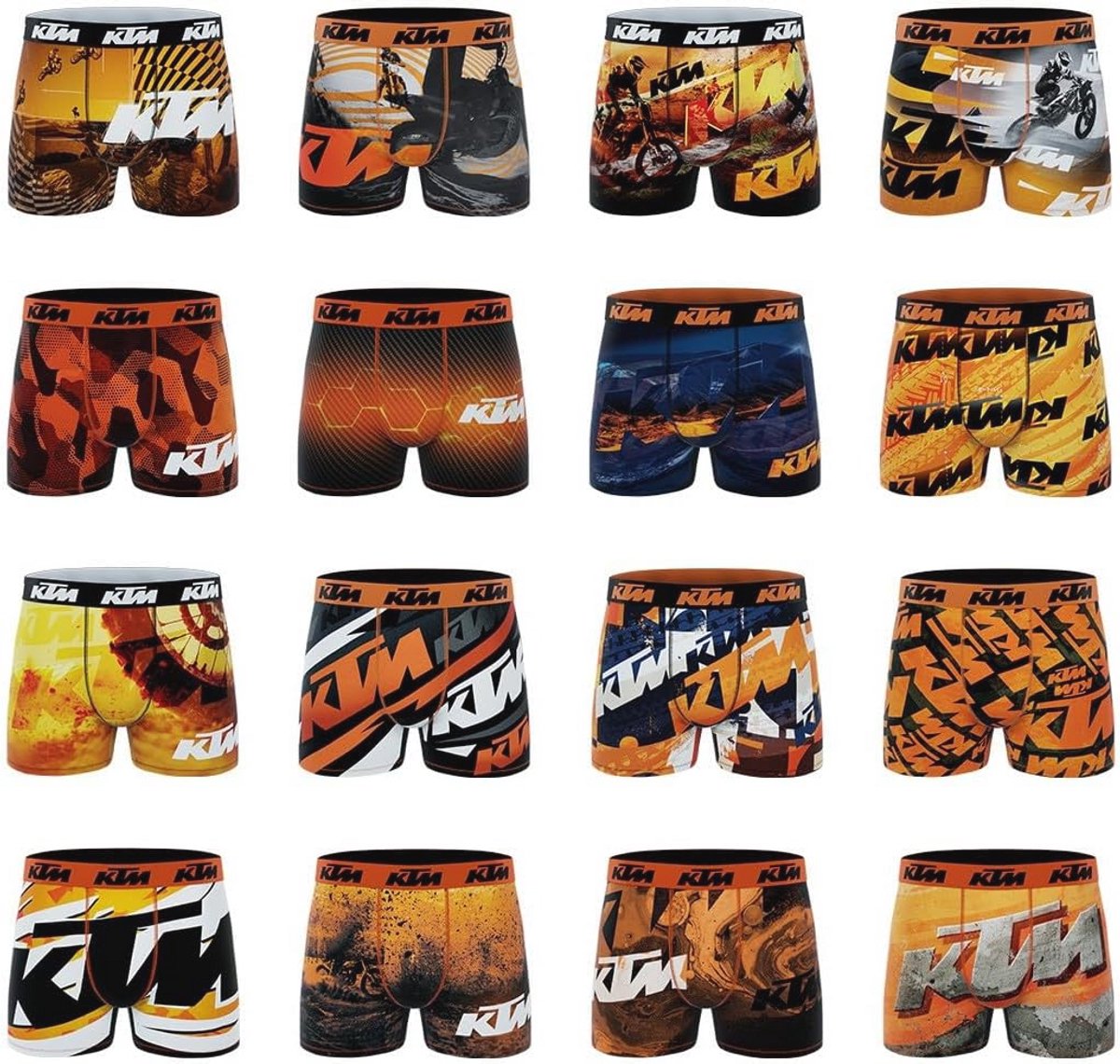 Pack van 6 heren boxershorts in verschillende modellen
